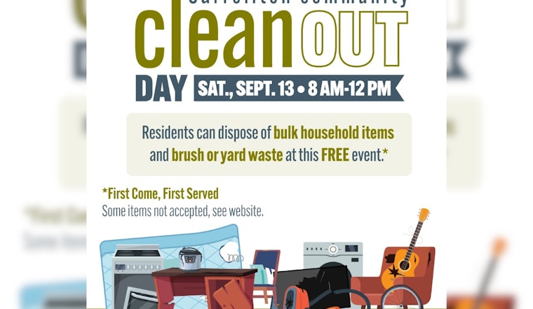 Carrollton Hosts Community Clean Out Day: Free Bulk Waste Disposal for Residents on September 13