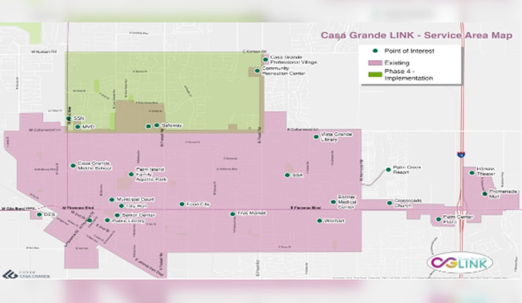 Casa Grande Unveils Plans for Expanded CG LINK Public Transport, Seeks Resident Input by August Deadline