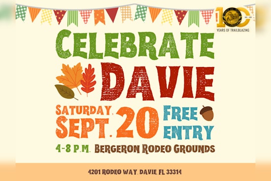 "Celebrate Davie" Returns for Family Fun at Bergeron Rodeo Grounds This September
