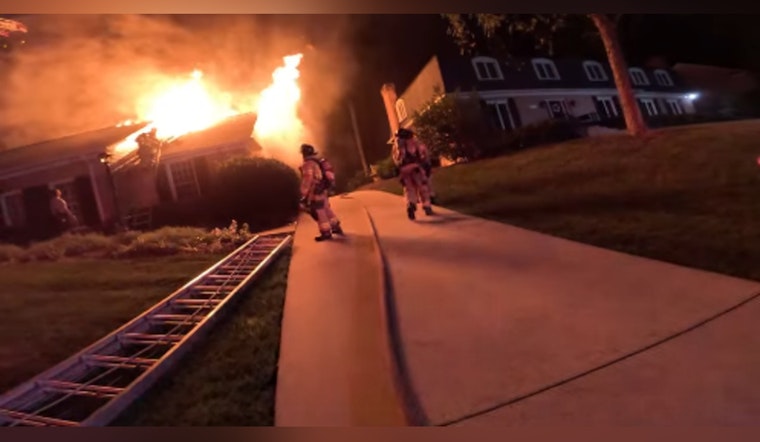 Charlotte Home Ravaged by Accidental Blaze, Firefighters Prevent Loss of Life on Cutchin Drive
