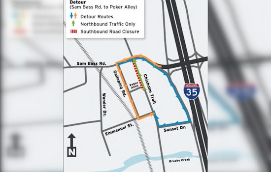 Chisholm Trail South Construction in Round Rock: Detours Starting Aug 4th Affect Southbound Traffic