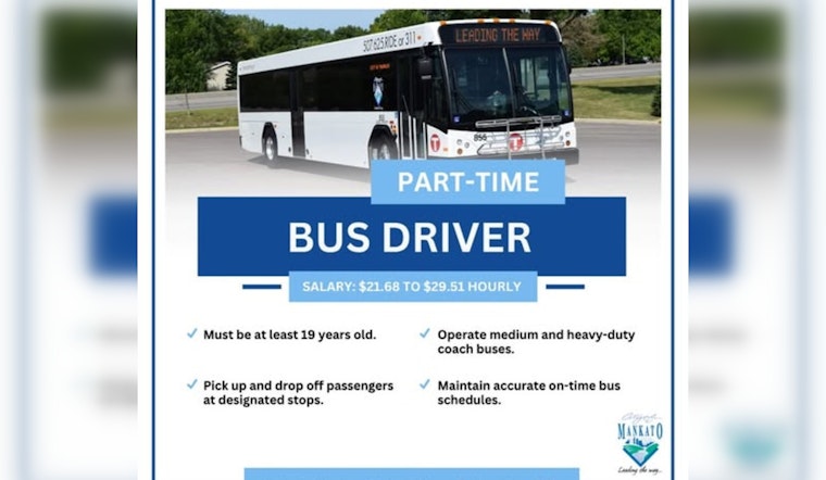 City of Mankato Seeks Part-Time Bus Drivers to Strengthen Public Transit Team