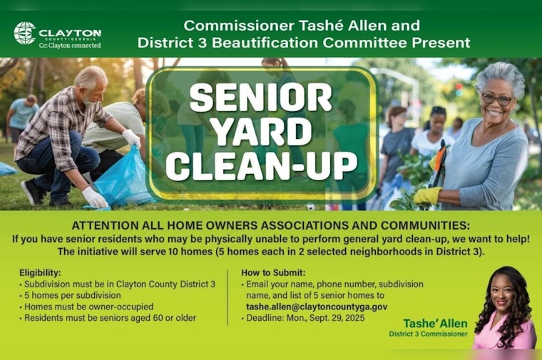 Clayton County Launches Senior Yard Clean-Up Initiative to Aid Local Seniors
