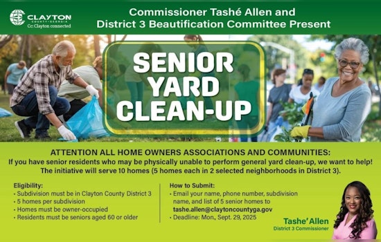 Clayton County Launches Senior Yard Clean-Up Initiative to Aid Local Seniors