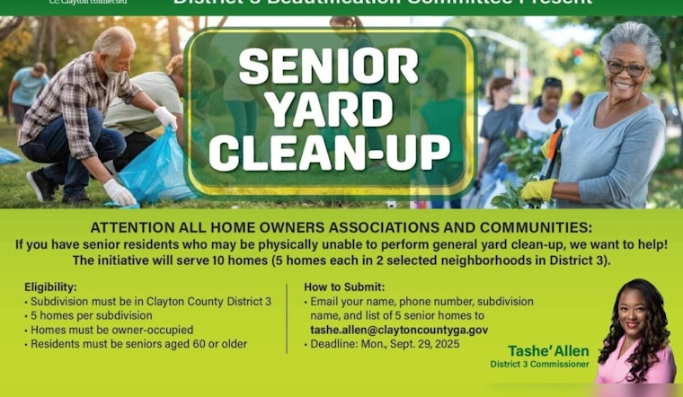 Clayton County Launches Senior Yard Clean-Up Initiative to Aid Local Seniors