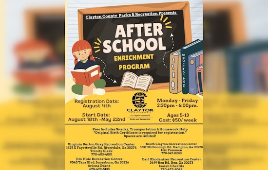 Clayton County Opens After-School Enrichment Program to Support Working Families