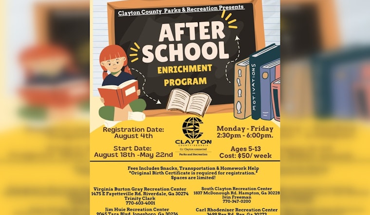 Clayton County Opens After-School Enrichment Program to Support Working Families