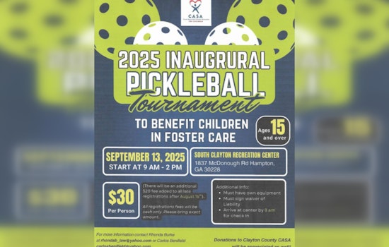 Clayton County Rallies for Children's Advocacy with Inaugural Pickleball Tournament in Hampton