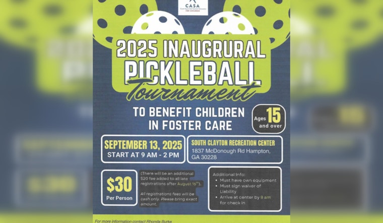 Clayton County Rallies for Children's Advocacy with Inaugural Pickleball Tournament in Hampton