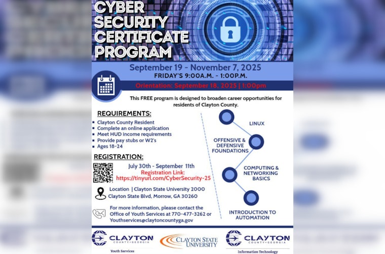Clayton State University Launches Free Cybersecurity Certificate Program for Local Youth