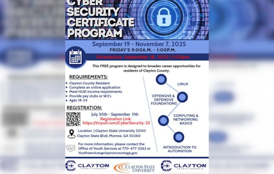 Clayton State University Launches Free Cybersecurity Certificate Program for Local Youth