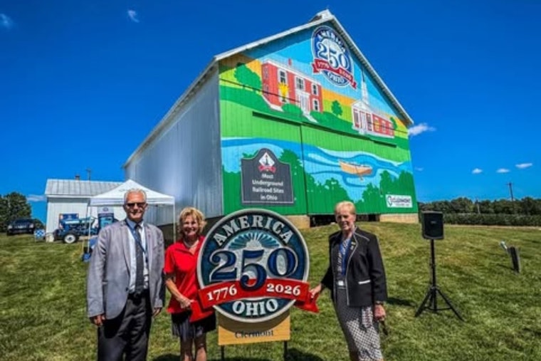 Clermont County Debuts New Mural Commemorating Underground Railroad History Ahead of America's 250th Anniversary