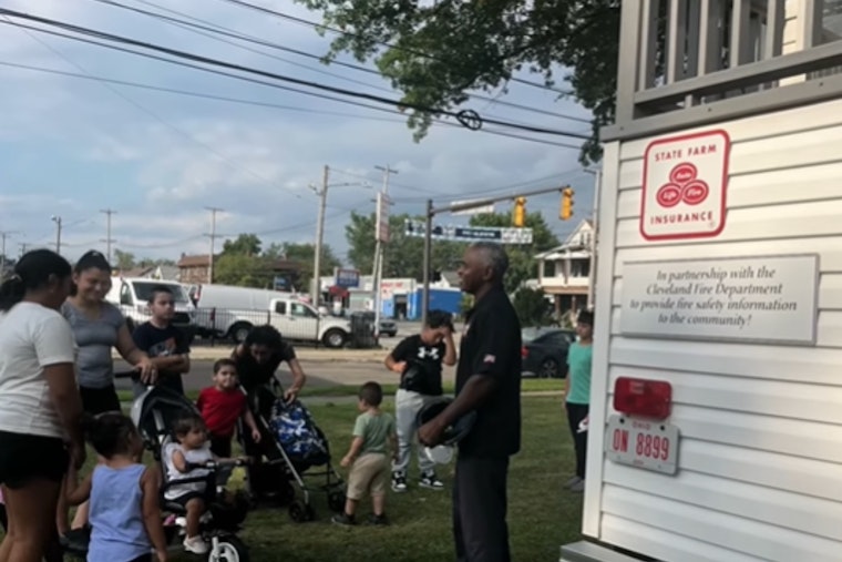 Cleveland Fire Department Promotes Fire Safety Education at Mayor's Night Out Against Crime