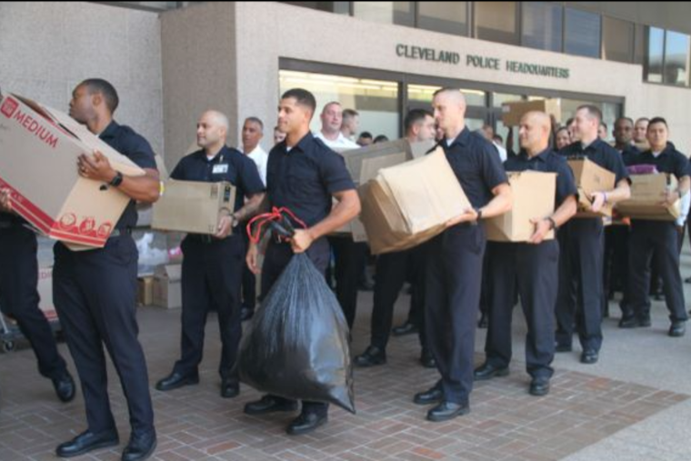 Cleveland Police Academy Recruits Spearhead Donation Drive for Rainbow Terrace Fire Victims