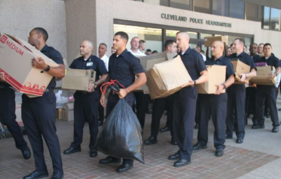Cleveland Police Academy Recruits Spearhead Donation Drive for Rainbow Terrace Fire Victims