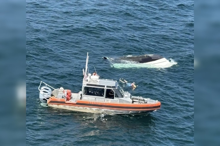 Coast Guard Helicopter Crew from Detroit Heroically Saves Four Off Erie, Pennsylvania Waters