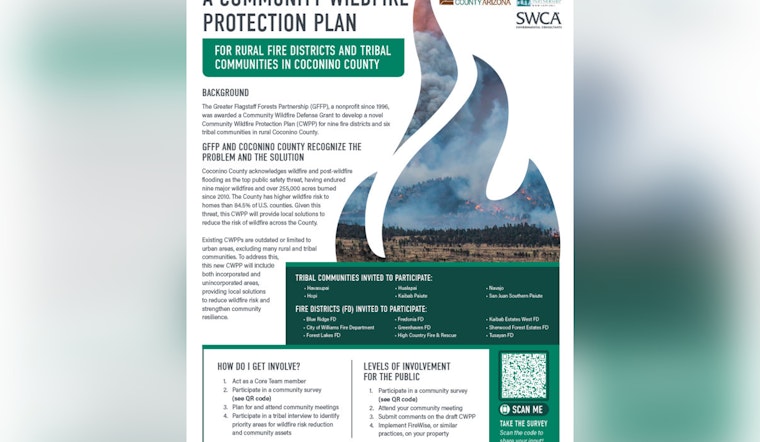 Coconino County to Launch Community Meetings for Wildfire Preparedness Plan