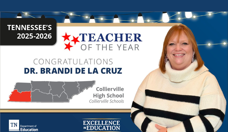 Collierville High's Dr. Brandi De La Cruz Named Tennessee's 2025-26 Teacher of the Year