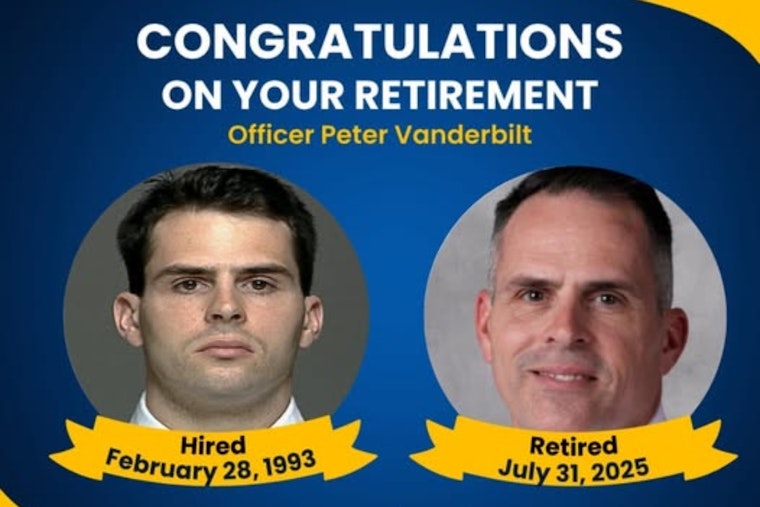 Columbus Police Veteran Officer Peter Vanderbilt Retires After Over 30 Years of Service