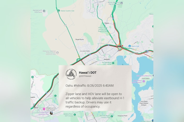 Commuters Face Delays as Multi-Vehicle Crash Closes Lanes on H-1 Freeway in Honolulu