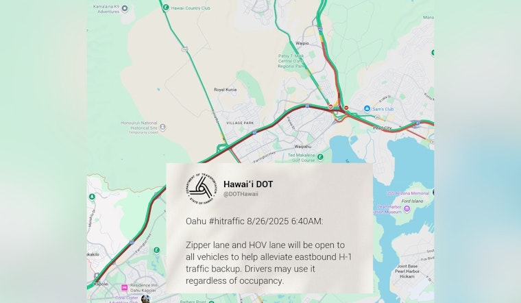 Commuters Face Delays as Multi-Vehicle Crash Closes Lanes on H-1 Freeway in Honolulu