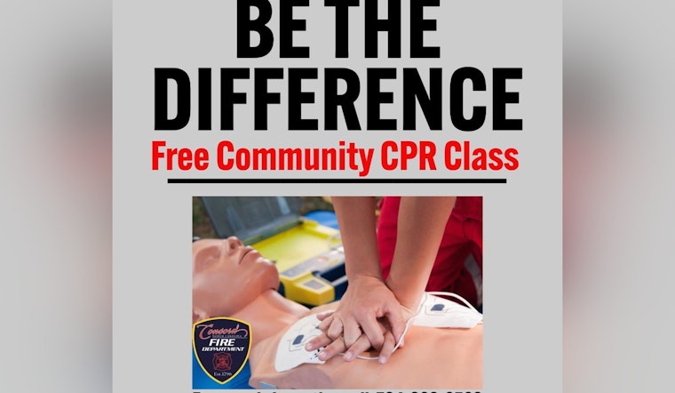 Concord Fire Department Offers Free CPR Classes to Empower Local Residents with Lifesaving Skills
