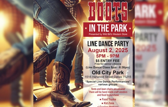 Dallas Dons Its Dancing Boots: City and Wild Bill's Western Store Host "Boots In The Park" Line Dance Extravaganza