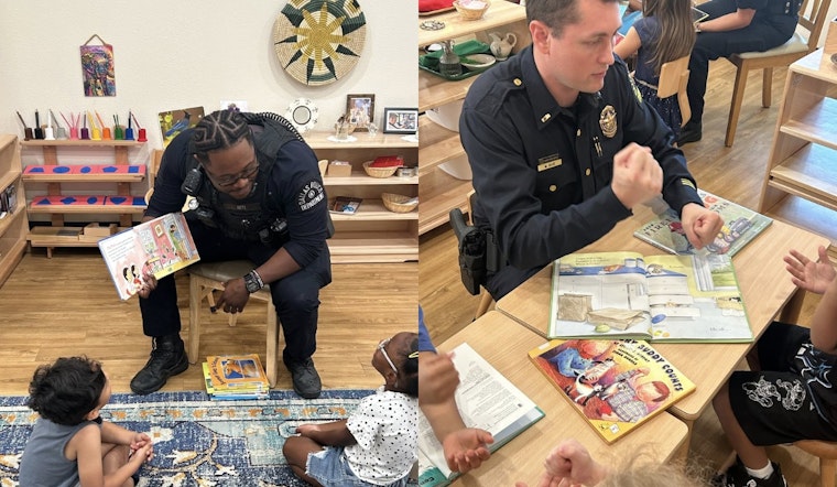 Dallas Police Officers Engage in Pre-K Reading Initiative at Bezos Academy to Foster Literacy and Community Bonds
