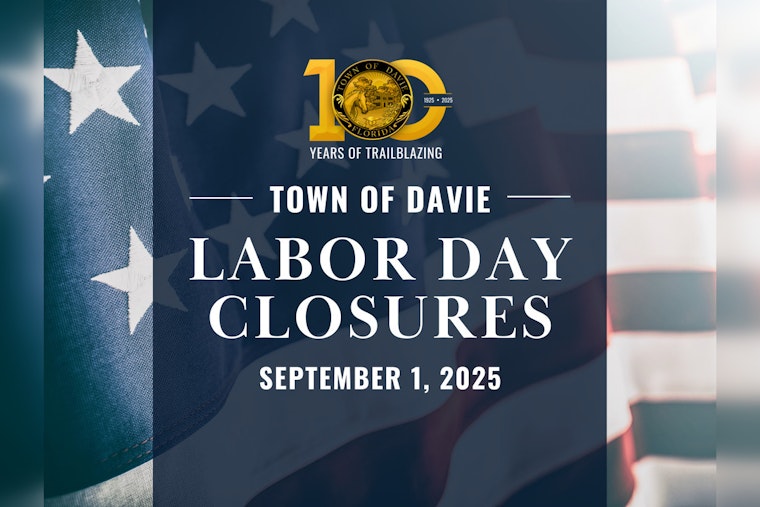 Davie Announces Labor Day Schedule, Government Offices Closed but Parks and Pools Open for Residents