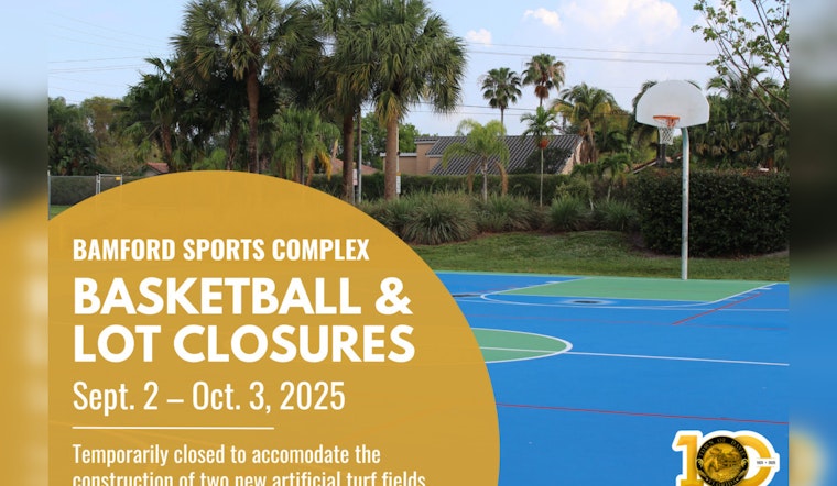 Davie's Pine Island Park Basketball Courts and North Lot to Close Temporarily for Renovation Starting September 2