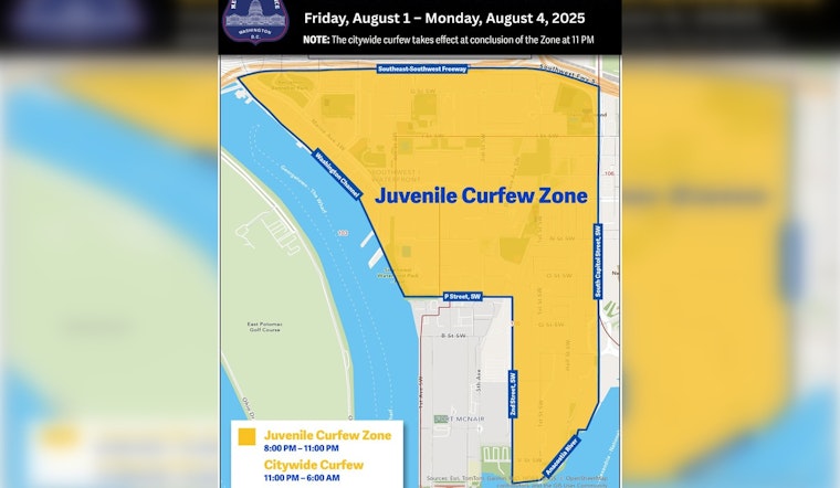 D.C. Officials Implement Temporary Juvenile Curfew Zones in Northeast and Southwest to Boost Public Safety