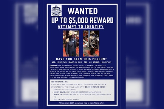 $5,000 Reward Offered for Information on Suspected Shooter After Violent Incident at Atlanta's Cheetah Lounge