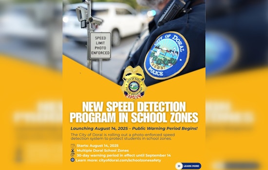 Doral and Hollywood Introduce Speed Cameras in School Zones to Boost Child Safety