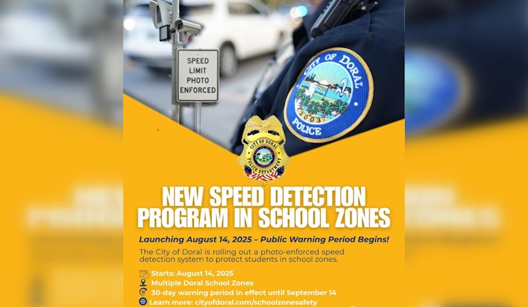 Doral and Hollywood Introduce Speed Cameras in School Zones to Boost Child Safety