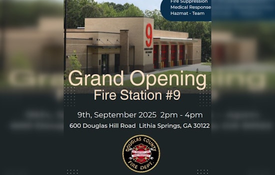 Douglas County Invites Community to Celebrate Opening of New Fire Station #9 in Lithia Springs