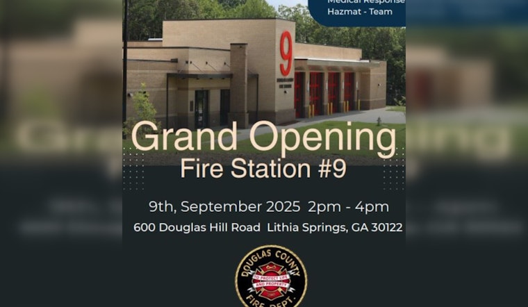 Douglas County Invites Community to Celebrate Opening of New Fire Station #9 in Lithia Springs