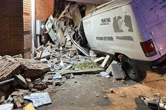 Driver Critically Injured as Work Van Crashes into ATM and Bank in Midland, Multi-Agency Response Ensues