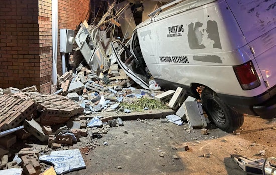 Driver Critically Injured as Work Van Crashes into ATM and Bank in Midland, Multi-Agency Response Ensues