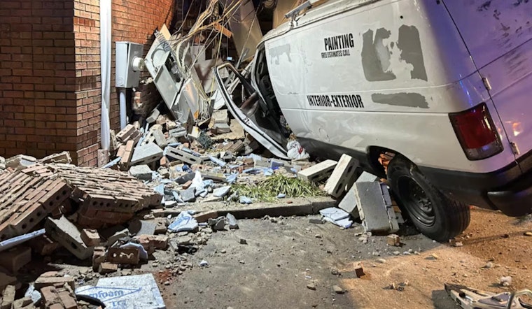Driver Critically Injured as Work Van Crashes into ATM and Bank in Midland, Multi-Agency Response Ensues