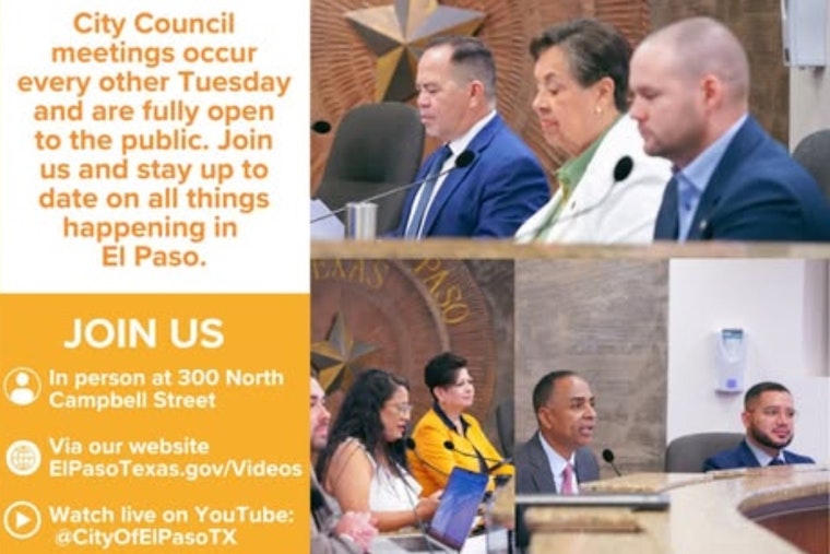 El Paso Invites Residents to Voice Their Opinions at Today's City Council Meeting: Join In-Person or Online