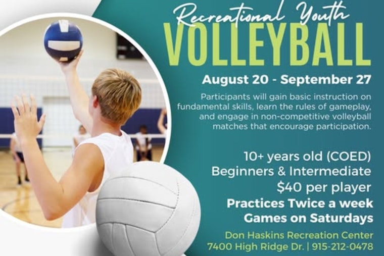 El Paso Invites Young Volleyball Enthusiasts to Join Recreational Youth League at Don Haskins Center