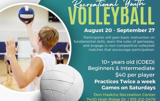 El Paso Invites Young Volleyball Enthusiasts to Join Recreational Youth League at Don Haskins Center