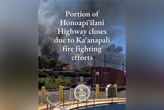 Evacuation Orders Issued in Kaanapali Amid Raging Wildfire as Critical Sections of Honoapi'ilani Highway Closed