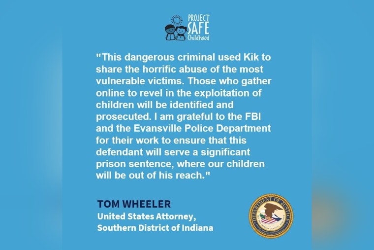 Evansville Sex Offender Casey Lee Smith Sentenced to 17.5 Years for Distributing Child Sexual Abuse Material