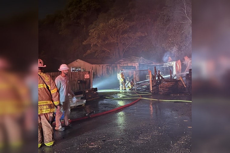 Explosions and Fire Engulf Murfreesboro Shed Yard, Prompting Road Closures and Major Firefighting Operation