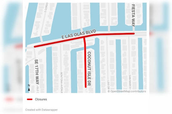 Film Production Causes Intermittent Road Closures in Fort Lauderdale on Sunday