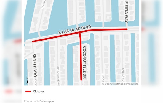Film Production Causes Intermittent Road Closures in Fort Lauderdale on Sunday