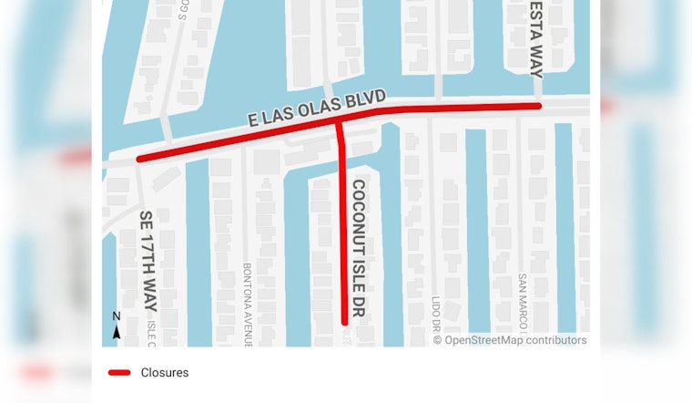 Film Production Causes Intermittent Road Closures in Fort Lauderdale on Sunday