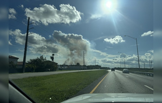 Firefighters Battle Rapidly Spreading Grass Fire Near Miami-Dade's Miccosukee Tribe Territory