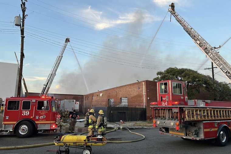 Firefighters Contain Third-Alarm Blaze at Commerce Commercial Building; No Injuries Reported
